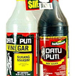 Datu Puti Vinegar and Soy Sauce 2 x 1 L