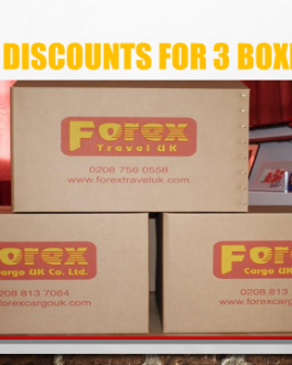 Get Discounts for 3 Medium Boxes depending on Sender’s location (Deposit)