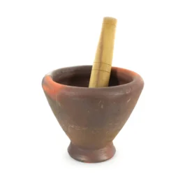 Mortar & Pestle Clay 9″