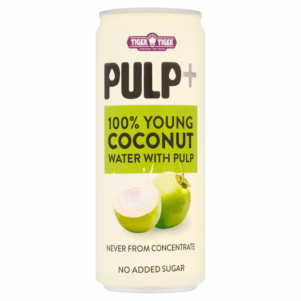 TIGER TIGER YOUNG COCONUT WATER WITH PULP 320ML