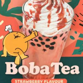 PLAYB BOBA TEA STAWBERRY FLAVOR 255G