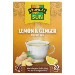 TROPICAL SUN INSTANT LEMON&GINGER HERBAL TEA 6S